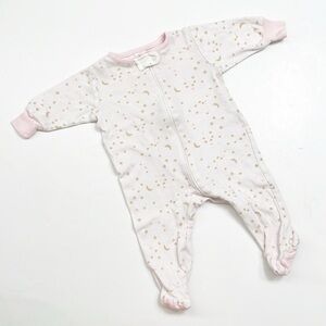 Gerber baby girls zip up footie